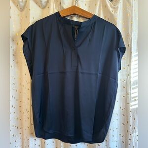 Quince Midnight Blue Blouse